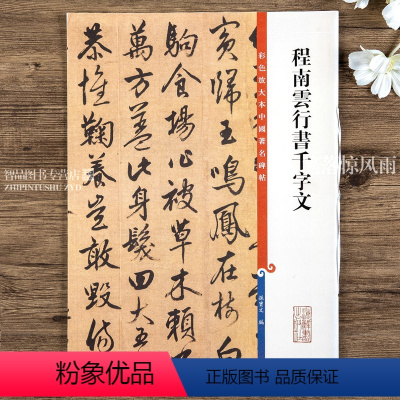 [正版]程南云行书千字文 毛笔软笔行书碑帖书法字帖 繁体旁注 彩色放大本中国碑帖第十一集 孙宝文编 上海辞书出版社