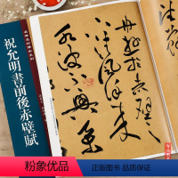 [正版]祝允明书前后赤壁赋 名碑名帖传承系列 孙宝文主编 祝允明草书毛笔书法字帖 16开临摹真草原帖 吉林文史出版社