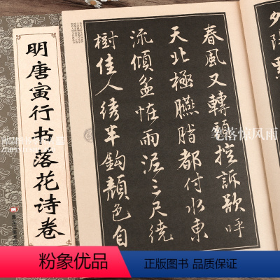 [正版]明唐寅行书落花试卷 行书字帖 唐寅八开临摹帖 班志铭编著 简体旁注 中国历代名家名帖经典