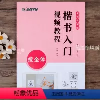 [正版]瘦金体楷书入门视频教程 初学者毛笔字帖基础教程附309个视频教学单字临摹原碑临本 基本笔画间架结构创作指导