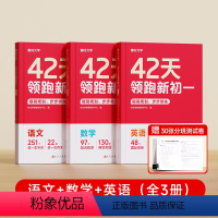 [时光学]42天领跑新初一(语数英整套) 初中通用 [正版]42天领跑新初一小升初衔接同步课文知识点科学规划打卡英语文数