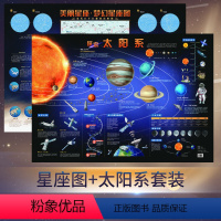 [正版]探索太阳系 梦幻星座图儿童房墙贴图 孩子喜欢的礼物 无折痕 探索宇宙 学习天文知识 星座科普