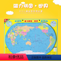 [正版]新版世界地图 磁力世界拼图 20cm*29cm 地理科普启蒙 学生版 地图版游戏拼图儿童益智玩具小学中