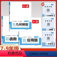 [3本]初中数学专项训练(函数+应用题+几何) 初中通用 [正版]2024版开心初中数学几何66模型七八九年级数学上下册