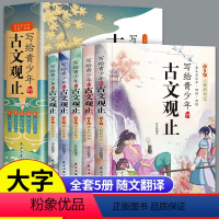 [5本]写给青少年的古文观止 [正版]保证写给青少年的古文观止全5册初中高中版文言文译注白话文翻译详解生僻字注音中学生版