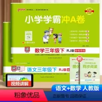 语文+数学[人教版]/2本 一年级下 [正版]2024新版小学学霸冲a卷一二四五六三年级下册试卷测试卷全套人教版北师版语