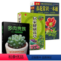 [正版]3册 多肉贵族十二卷属图鉴+第一阅读养生馆:居家健康花草大全+图解养花常识一本通 多肉养殖教程养花书籍