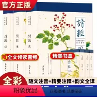 [正版]诗经风雅颂全集共3册 原文译文注释插图 原著完整版 给孩子的诗经注音版译注书风雅颂三卷岳麓书社书院诗经楚辞典大