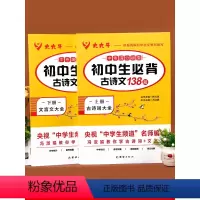 初中生必背古诗词138篇2册 初中通用 [正版]初中生必背古诗文138篇人教版初中必背古诗词和文言文全解一本通中学生七八