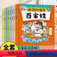 看漫画学国学(全8册) [正版]看漫画学国学全套8册 三字经儿童版千字文弟子规一年级二三课外书必读给孩子的国学经典漫画小