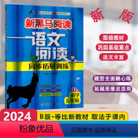 [语文阅读同步拓展训练]B版 小学五年级 [正版]2024版新黑马阅读语文阅读同步拓展训练B版小学5年级上下册现代文拓展