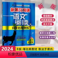 [语文阅读同步拓展训练]B版 小学五年级 [正版]2024版新黑马阅读语文阅读同步拓展训练B版小学5年级上下册现代文拓展
