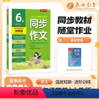 语文 小学六年级 [正版]2024年春同步作文六年级下册人教版小学语文专项训练同步练习册提升优美句子积累大全每日一练作文