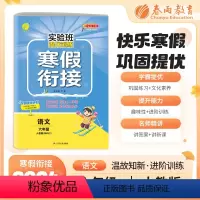 语文 人教版 小学六年级 [正版]2024年新版实验班提优训练寒假衔接语文人教版六年级上册升下册小学同步预习提优学习资料