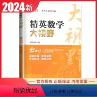 [7年级]精英数学大视野 七年级/初中一年级 [正版]2024新版黄东坡精英大视野系列数学物理化学七八九年级全一册任选