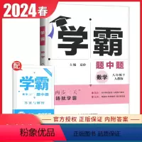 [正版]人教版2024学霸题中题数学八年级下册初中同步初二课时教辅提分专题整合提优铸你成就学霸练习8年级下内附答案经纶