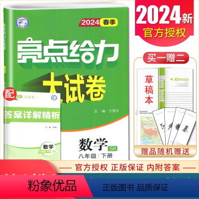 [正版]2024亮点给力大试卷数学八年级下册苏科版中考同步初二初中生数学同步跟踪分类专项复习中考趋势各地期末测试卷8年