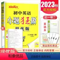 [正版]2023秋初中英语小题狂做八年级上册提优版译林版 8年级上 初二初中同步课时单元自主检测高考辅导资料书 恩波教