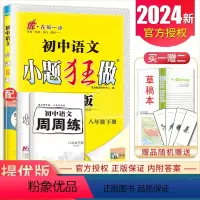 [正版]2024小题狂做语文八年级下册提优版人教版 8年级下 初二课时同步练课课通 初中生练习册基础巩固提升课内预习课