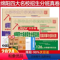 [正版]2024新版四川小升初真题卷语文数学绵阳专版重点名校真题小学毕业升学全真模拟试卷真题详解招生真卷六年级总复习重