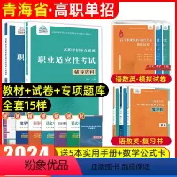 语数英[复习书+模拟卷]+综合素质职业适应性[辅导资料+专项题库] [正版]青海单招考试复习资料2024年语数英青海省高