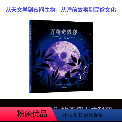 万物奇妙夜 [正版]万物奇妙夜 人文科普科学自然知识儿童读物童书绘本 环保夜光油墨 全彩大开本 苗德岁审定 精装 译林