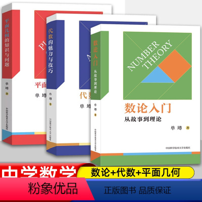[全套3册]数论/平面几何/代数 高中通用 [正版]数论入门从故事到理论 代数不等式证明方法解析几何竞赛读本 中学数学概