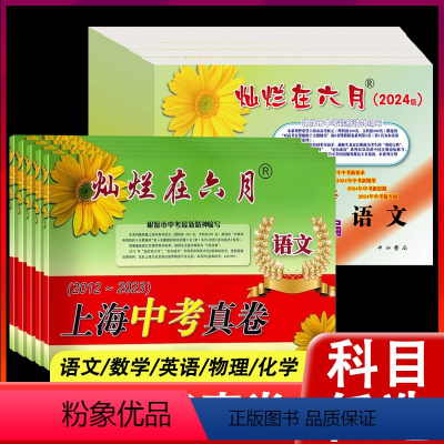 2024模拟强化测试精编[全套10册] 九年级/初中三年级 [正版]2024灿烂在六月上海中考语文数学英语物理化学试卷+