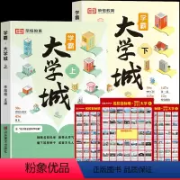 [全5册]学霸大学城+名校目标墙贴 全国通用 [正版]学霸大学城上下2024走进大学城少年版成为学霸从大学选起高考志愿填
