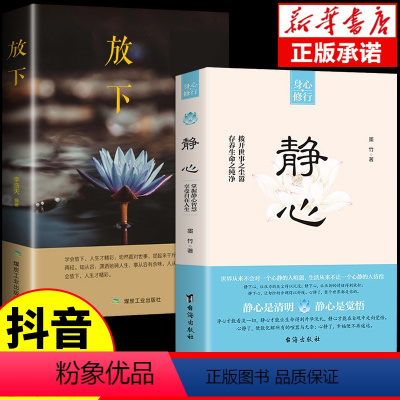 [抖音同款全2册]静心+放下 [正版]静心书籍全2册放下浮躁摆脱焦虑情绪管理方法战胜焦虑自我心理疏导修身养性人生智慧经典