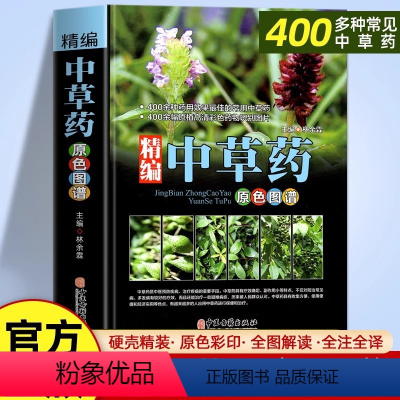 [正版]精编中草药原色图谱图解中草药彩图大全辞典对症图典医学经典绘本金钱草中医400余种常用药材识别基础知识入门书籍中