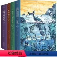 凡尔纳套装 4本 [正版]凡尔纳系列 海底两万里 神秘岛 八十天环游地球 地心游记 科幻大师 科幻小说 冒险小说 未删
