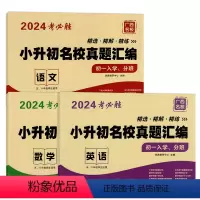[3本]语文+数学+英语 [正版]2024考必胜广西名校小升初名校真题汇编初一入学分班考试测试卷五六年级学生适用悦知源小