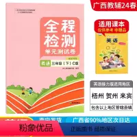 英语C版(接力版) 三年级下 [正版]2024春广西小学全程检测三年级下册英语C版接力版单元测试卷 广西3年级教辅单元期