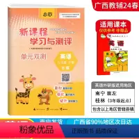 英语B版(外研版3起点) 五年级下 [正版]2024春广西小学新课程学习与测评单元双测五年级下册英语B版外研版新版 广西