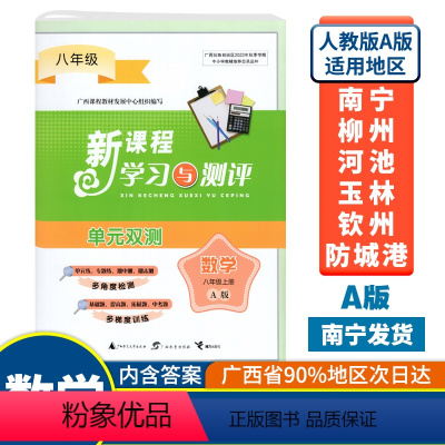 数学A版(人教版) 八年级上 [正版]2023秋初中新课程学习与测评单元双测八年级上册数学A版人教版广西中学教辅8年级单