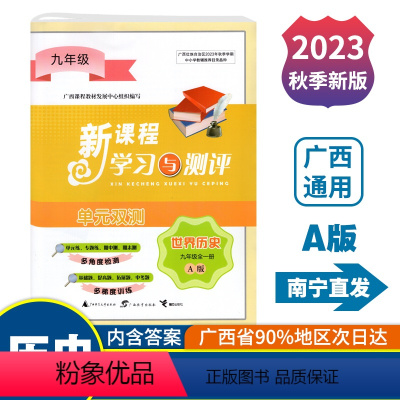 历史A版(人教版) 九年级 [正版]2023秋初中新课程学习与测评单元双测九年级全一册历史A版配人教版 广西初三9年级历
