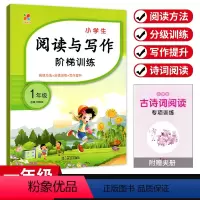 [阅读与写作阶梯训练] 小学一年级 [正版]小学生阅读与写作阶梯训练一年级上下册通用版 小学1年级语文阅读理解强化拓展训