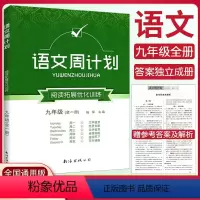 [语文周计划] 九年级 [正版]初中语文周计划阅读拓展优化训练九年级全一册全国通用版 初三9年级语文阅读文学鉴赏初中基础