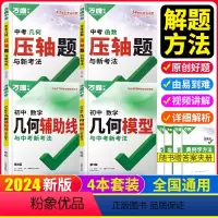 [4本]压轴题几何+函数+几何模型+几何辅助线 初中通用 [正版]2024压轴题物理化学数学几何函数初一二初三七年级八年