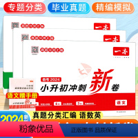 [备考2024-3本]语文+数学+英语 小学升初中 [正版]2024一本小升初冲刺新卷语文数学英语小升初总复习试卷升学冲