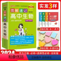 生物 高中通用 [正版]口袋书2024新版pass绿卡图书高中图解速记生物人教版 高一高二高三高考教辅辅导资料书 高中生