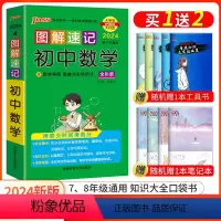[正版]口袋书2024新版pass绿卡图书图解速记初中数学知识大全随身便携口袋书基础知识手册2024中考数学总复习教辅