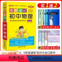 物理 初中通用 [正版]口袋书2024新版pass绿卡图书图解速记初中物理知识大全随身便携基础知识手册2024中考物理总
