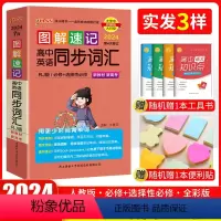英语 同步词汇 高中通用 [正版]口袋书2024版pass绿卡高中图解速记英语同步词汇人教版第4次修订高一高二高三高考辅