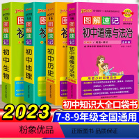 初中图解速记小四门4本套 初中通用 [正版]2023思维导图超强串记英语单词语法初高中速记词根词缀记忆法英语大全快速记忆