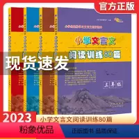 小学文言文阅读训练80篇 小学三年级 [正版]2022小学文言文阅读训练80篇三四五六年级全一册上下册小学生语文拓展阅读
