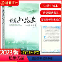 最美小品文 初中通用 [正版]2023版佳佳林作文美小品文练习中学生读本课外阅读理解赏析初中生必读人生感悟全套初中七八九