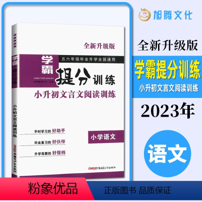 语文 小学升初中 [正版]2024版 学霸提分训练小升初文言文阅读训练小学语文全新升级版五六年级毕业升学全国通用 新疆青