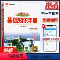 初中英语基础知识手册 [正版]2024新版薛金星初中英语基础知识手册初一初二初三中考英语单词词汇语法全解专项专练初中七八